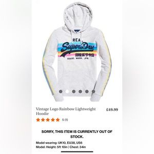 Never worn Superdry Hoodie